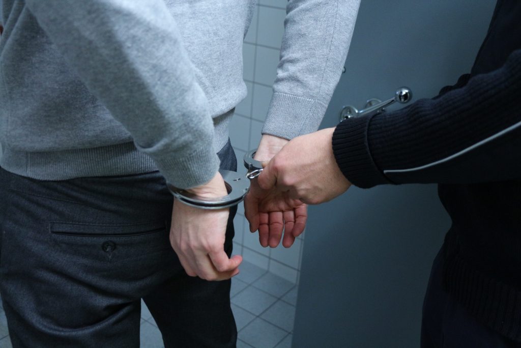 Man being arrested