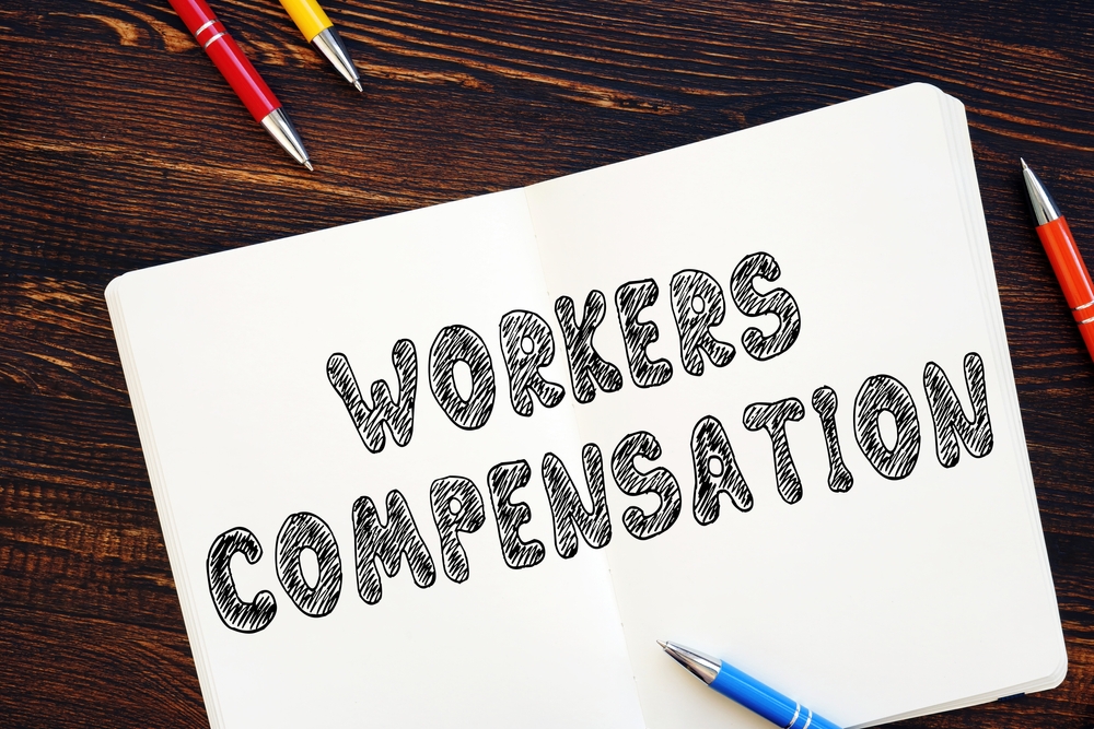 Workers Compensation phrase on the sheet.